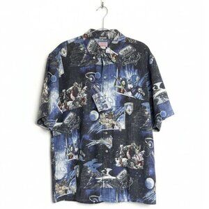 Reyn Spooner Marvel Guardians of the Galaxy Shirt Blue L and XL